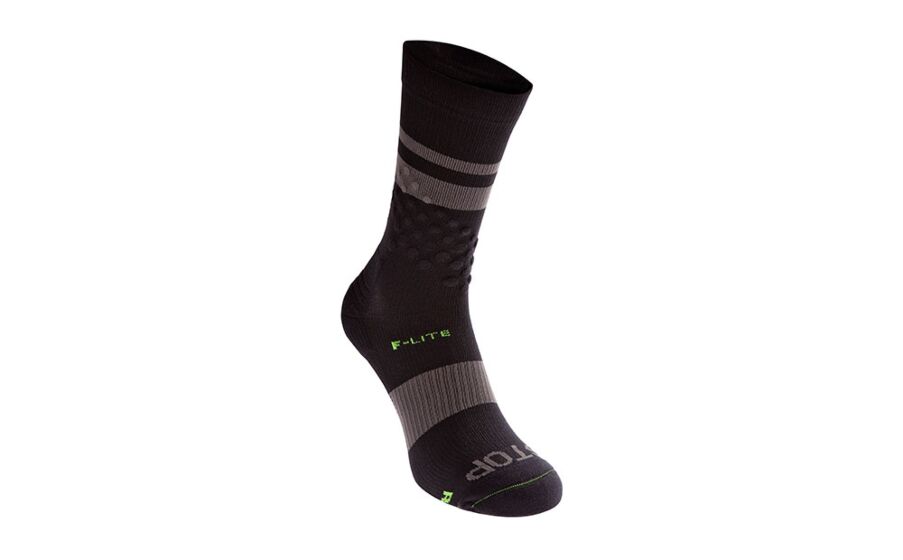 Inov-8 F-lite Crew Mens Running Socks Black/Grey Philippines 15283AWCB